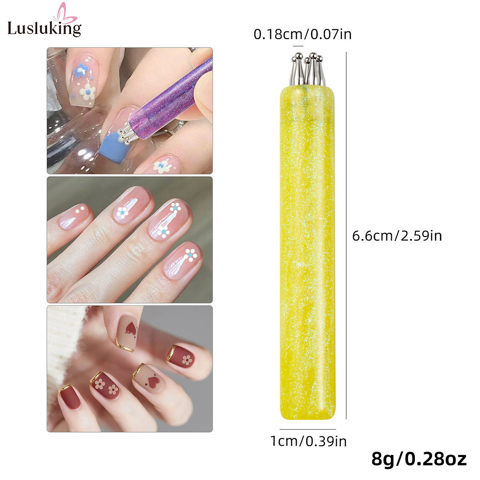 Thumbnail: DIY Nail Art 5-Petal Dotting Tool Flower Creator 1.8mm Fine Tip Rhinestone Picke