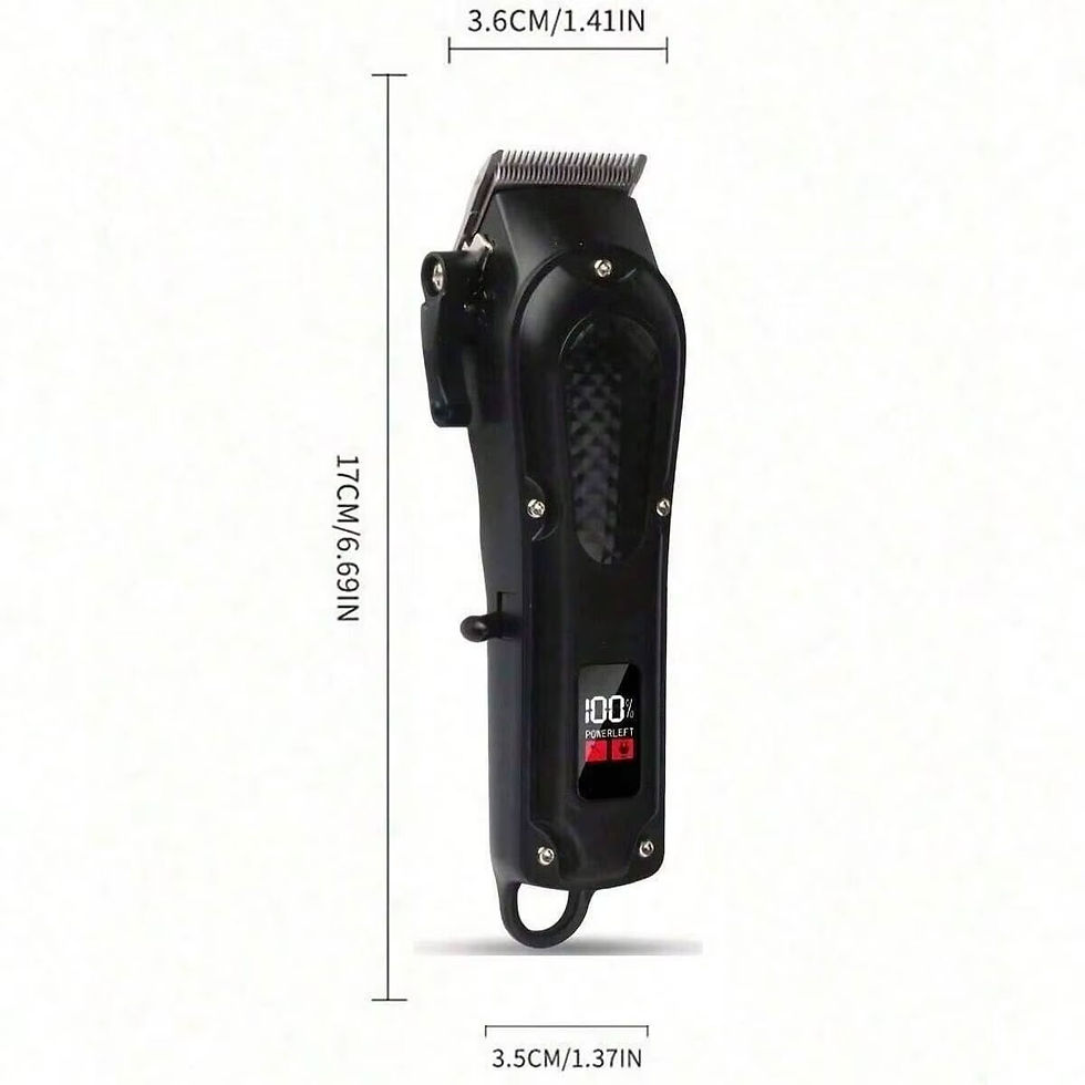Thumbnail: Professional USB Rechargeable Hair Clipper & Beard Trimmer, Cordless, Ideal Gift