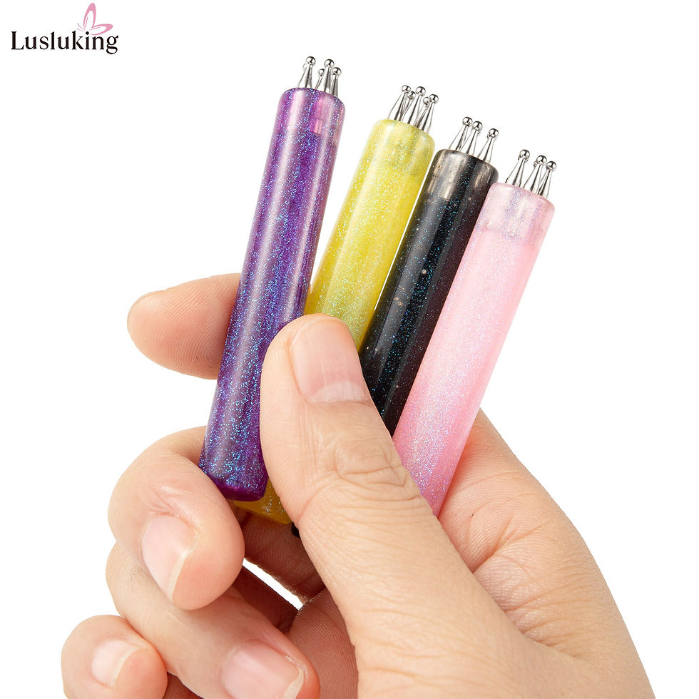 Thumbnail: DIY Nail Art 5-Petal Dotting Tool Flower Creator 1.8mm Fine Tip Rhinestone Picke