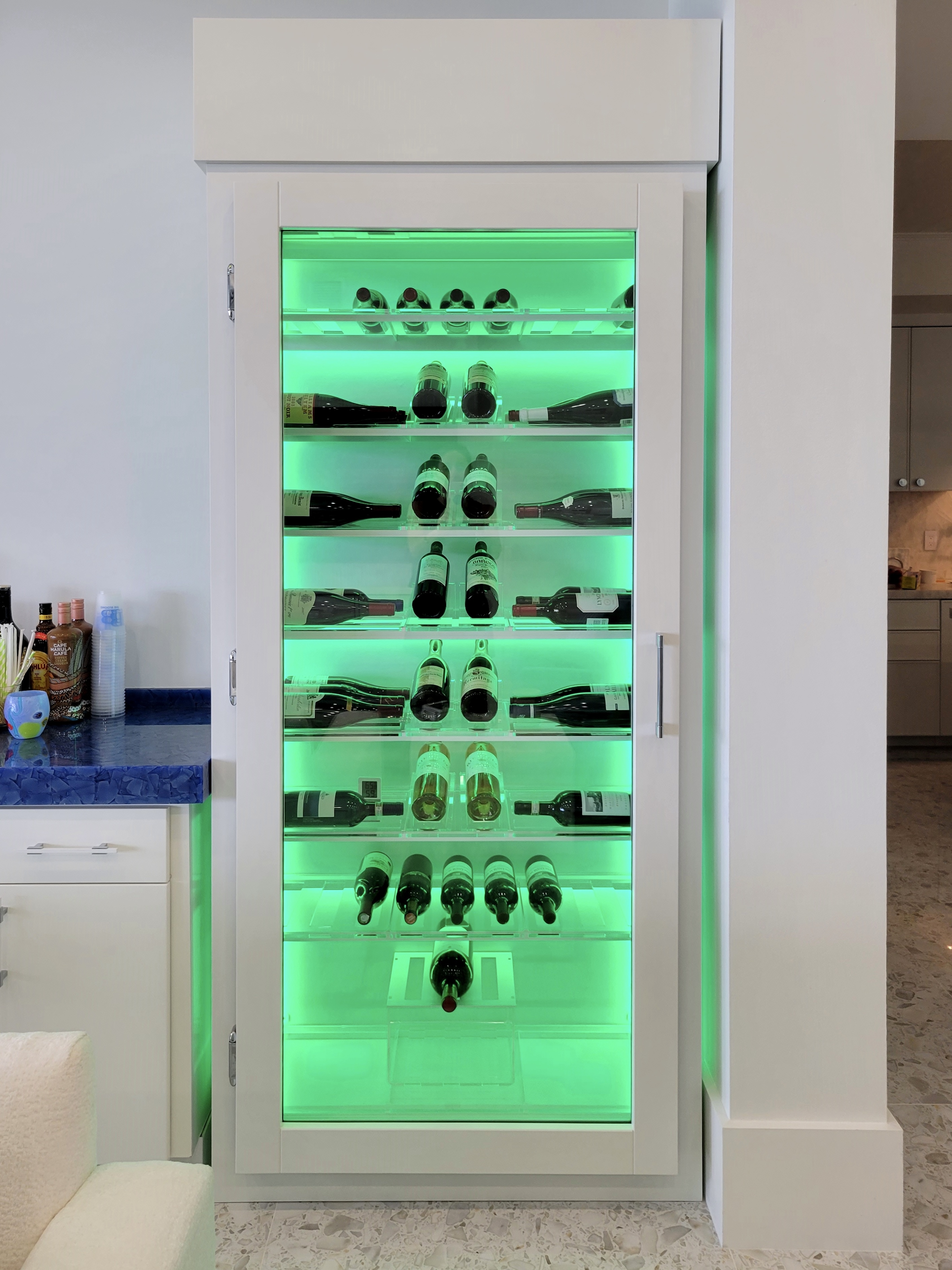 Boca Raton 1 modern wine room FL – Dragon Cellars