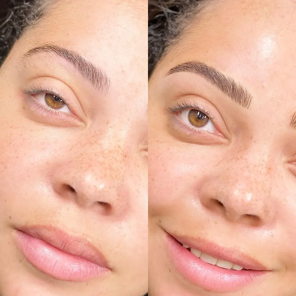 Women's Microblading Before and After — Defined Arch Doral Miami FL