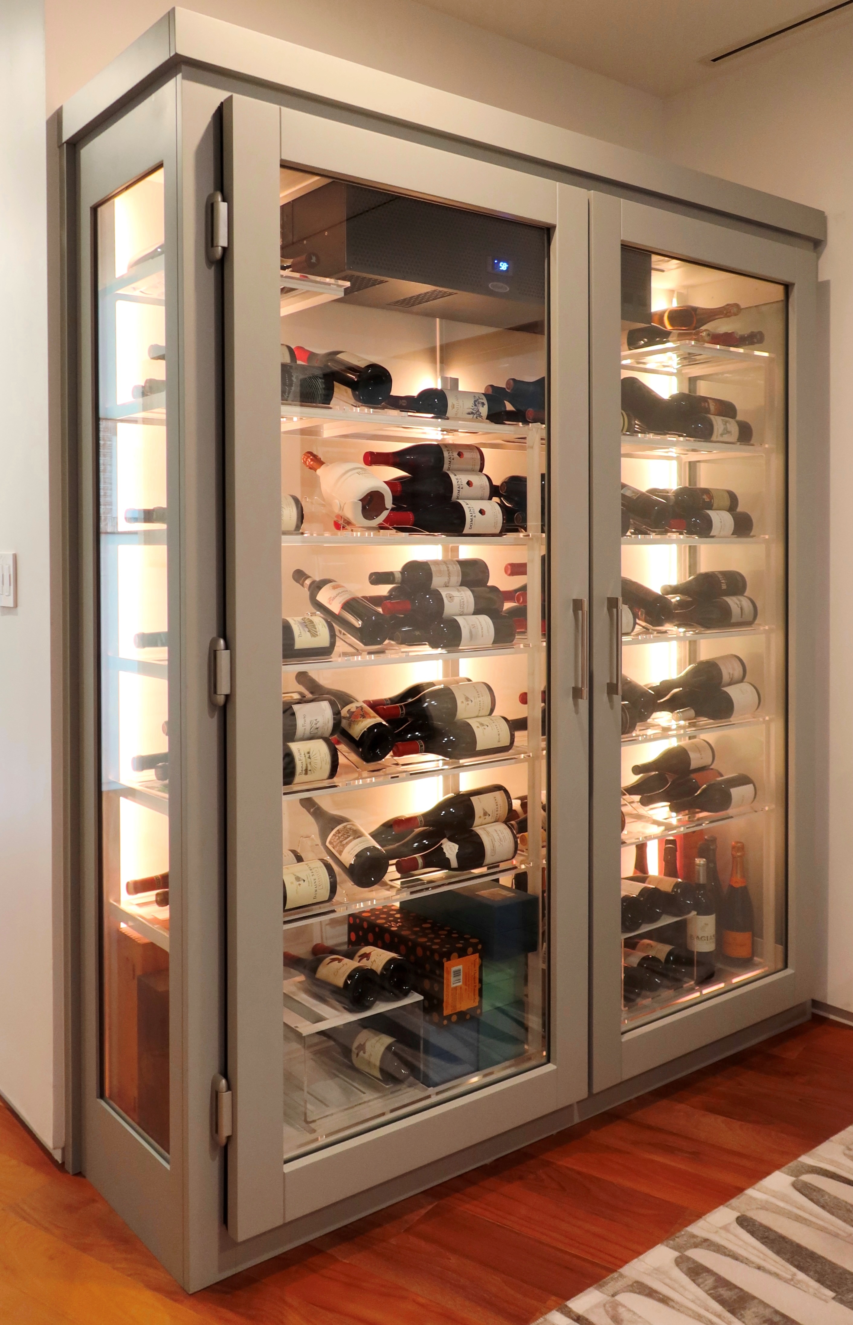 Ritz Carlton luxury transitional wine cellar FL – Dragon Cellars