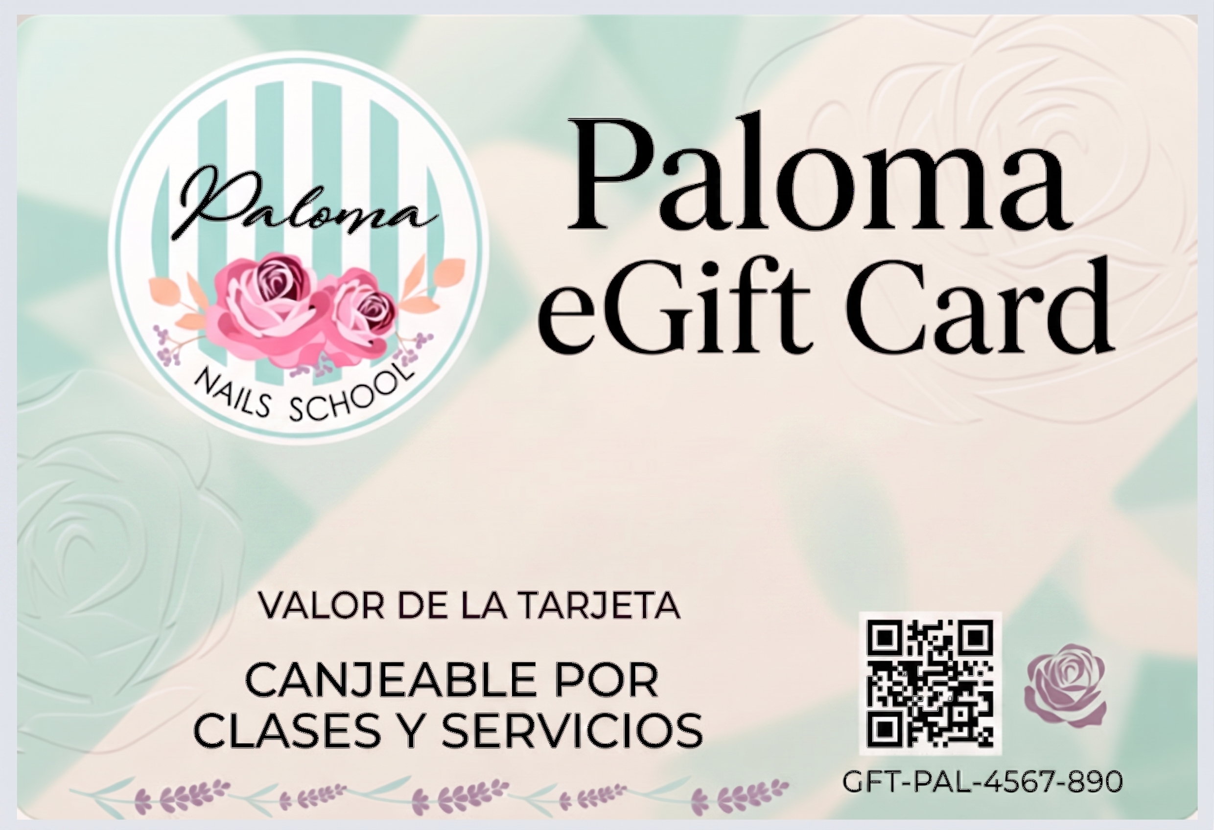Gift card de Paloma Nails School