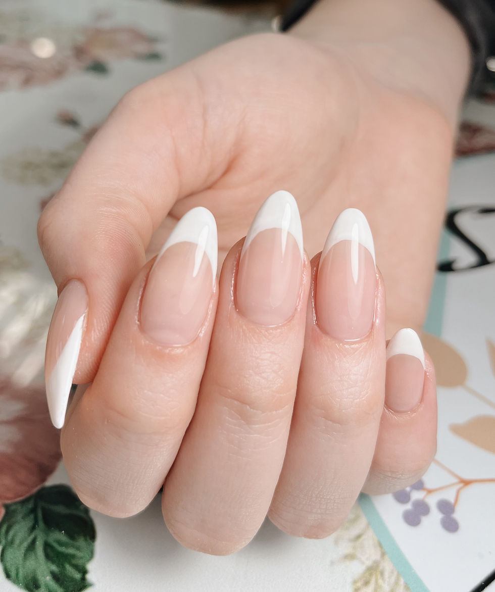 Elegance at its finest with these nails designs in Apres Gel X with French tips. A classic and modern style for flawless nails
