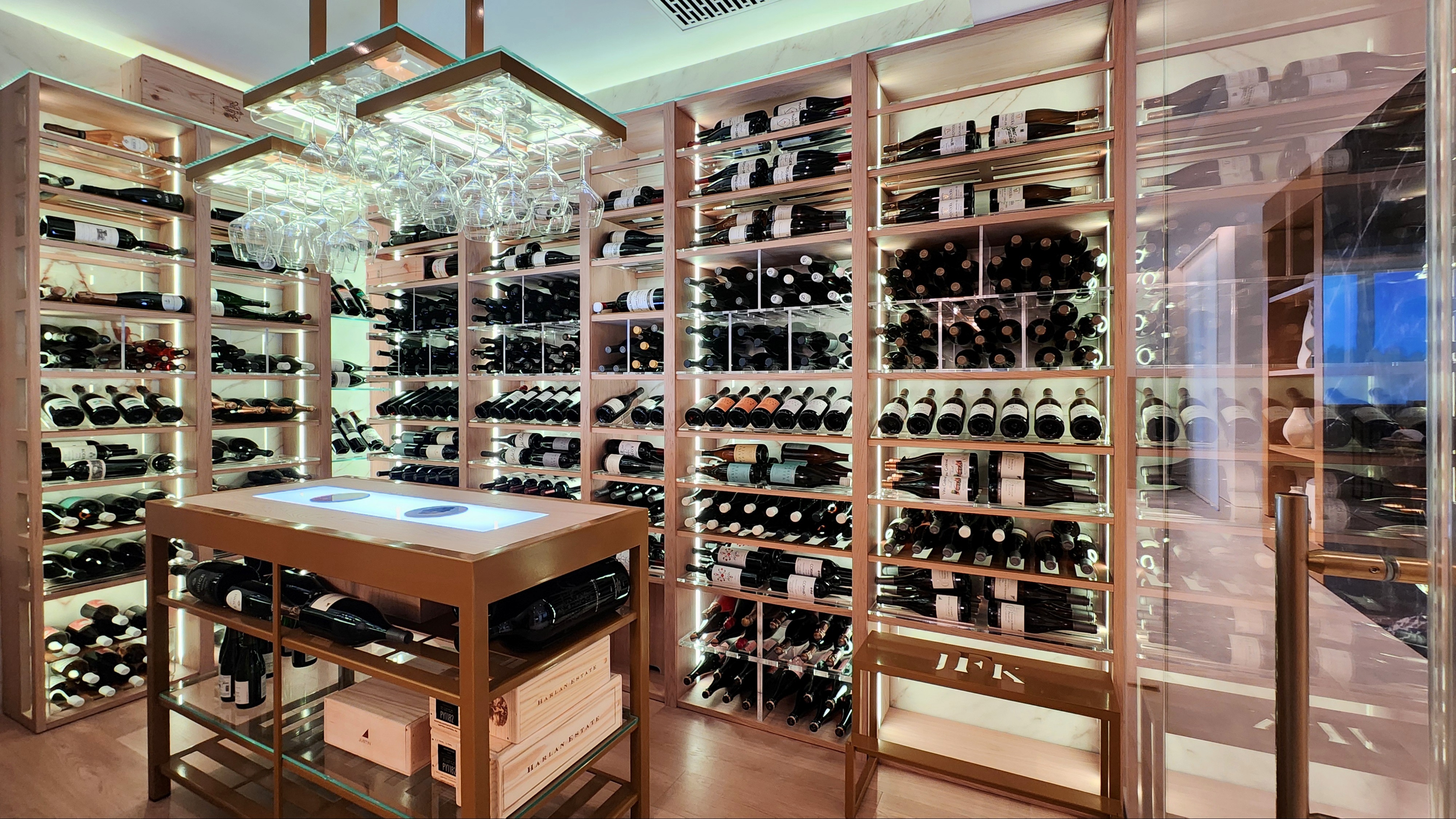 Deering Bay luxury wine cellar Coral Gables FL – Dragon Cellars