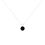 Thumbnail: .925 Sterling Silver Treated Black Round-Cut Solitaire 4-Prong Set