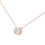 Thumbnail: .925 Sterling Silver Round-Cut Diamond Bezel 18" Pendant Necklace (J-K