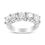 Thumbnail: 14K White Gold 3.0 Cttw Lab Grown Diamond Shared Prong Set 5 Stone Ann