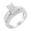 Thumbnail: 10KT White Gold Diamond Composite Ring (1 cttw, H-I Color, SI2-I1 Clar