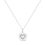 Thumbnail: .925 Sterling Silver Prong-Set Diamond Accent Heart Emblemed 18"