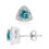 Thumbnail: .925 Sterling Silver 6x6 mm Trillion Cut Blue Topaz Gemstone and