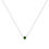 Thumbnail: .925 Sterling Silver Treated Color Diamond Bezel Solitaire 18" Pendant