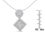 Thumbnail: 14K White Gold 1 cttw Diamond Pendant Necklace (H-I, I1-I2)