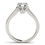 Thumbnail: 14k White Gold Round Diamond Engagement Ring Band Stones (1 1/8 cttw)