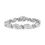 Thumbnail: 14K White Gold 4.0 Cttw Invisble Set Princess-Cut Diamond Wave Style L