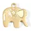 Thumbnail: 18K Gold Pvd Stainless Steel Elephant Charm