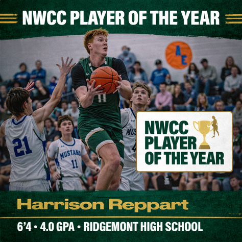 NWCC Player of the Year: Harrison Reppart: Ohio High School Basketball. Class of 2026 Ridgemont High School.