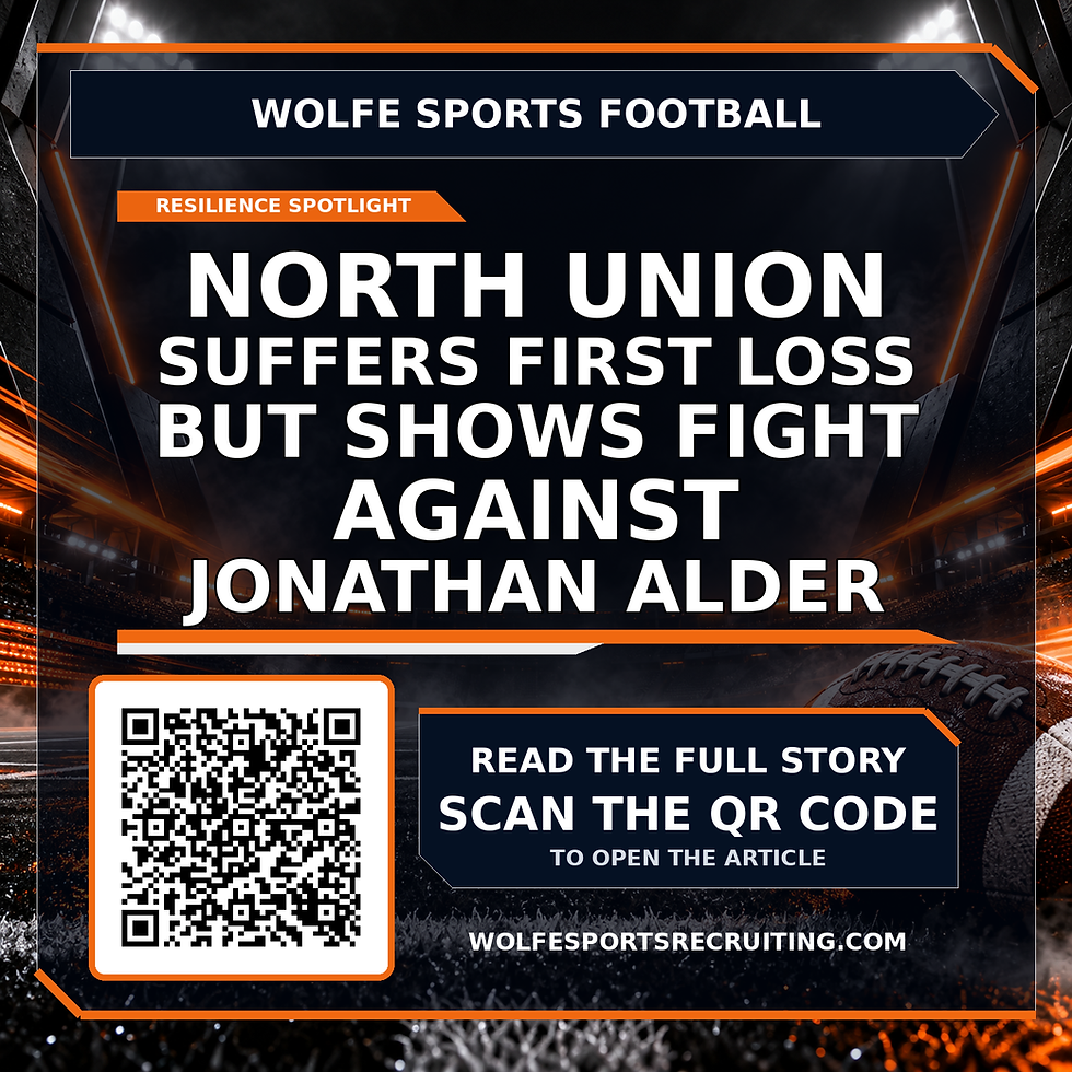 North Union Suffers First Loss but Shows Fight Against Jonathan Alder