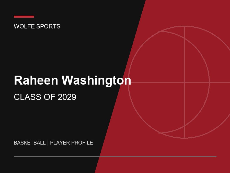Raheen Washington, Class of 2029 basketball player profile