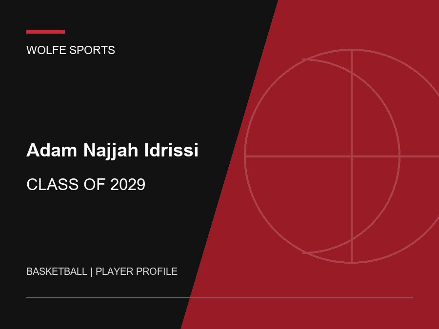 Adam Najjah Idrissi, Class of 2029 basketball player profile