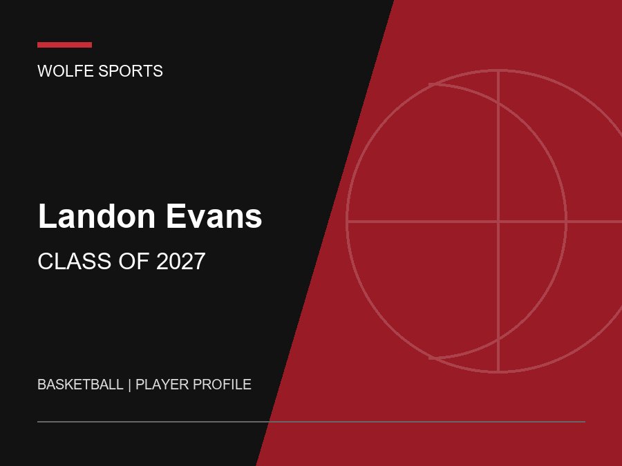 Landon Evans, Class of 2027 basketball player profile