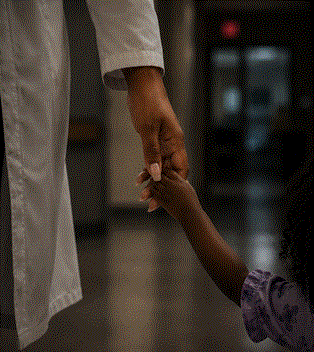 dr jessican thronton and shannon hold hands.gif