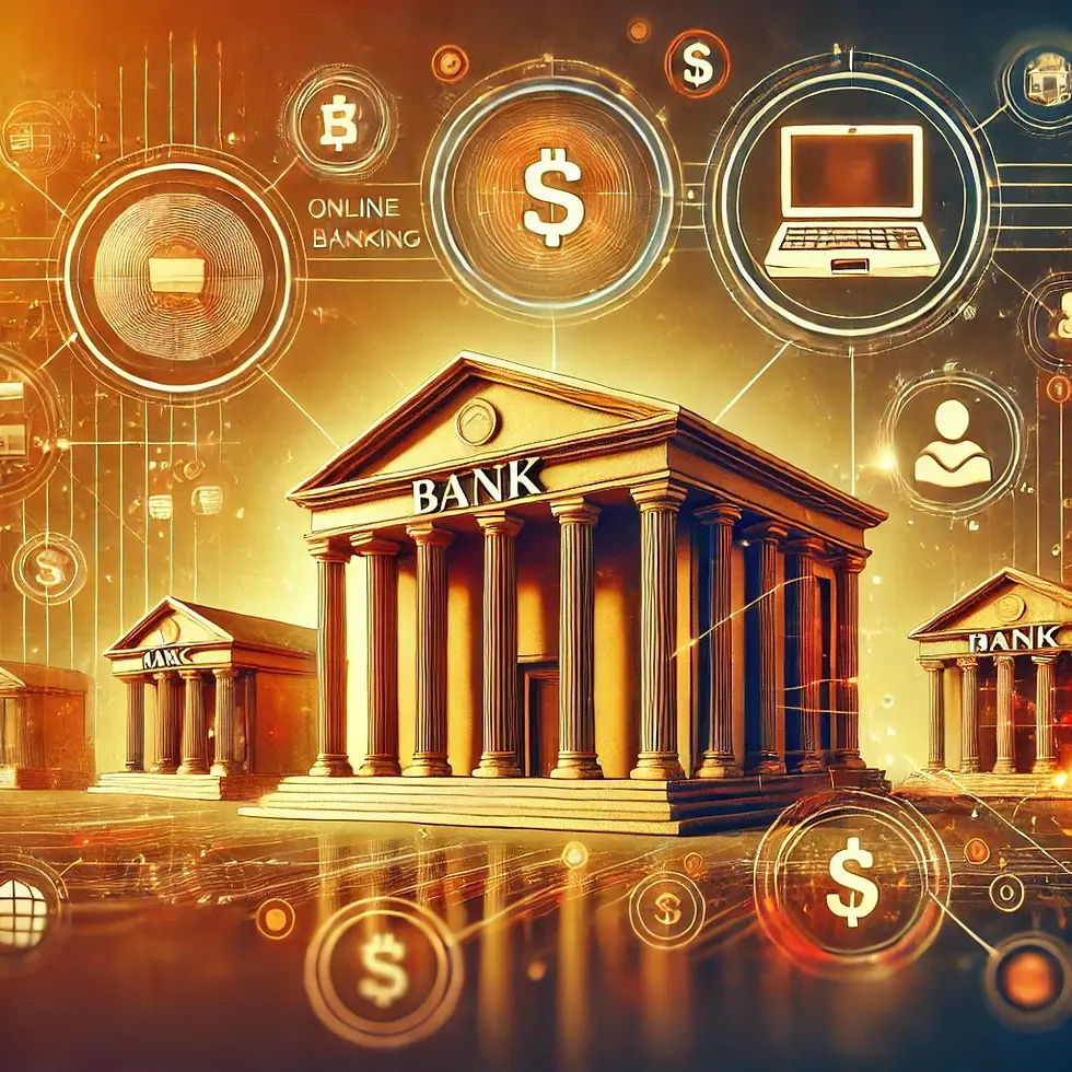Edificio bancario e servizi finanziari digitali