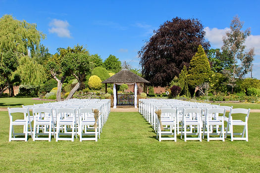 Outdoor wedding ceremony venue