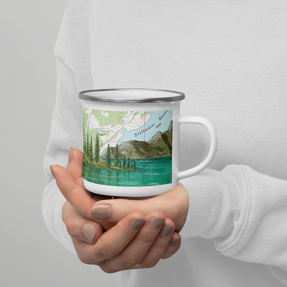 Thumbnail: Colorado Stillwater Enamel Mug