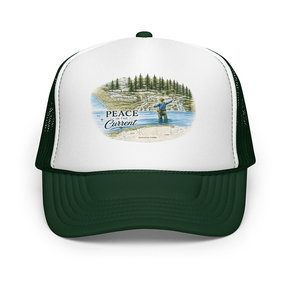 Thumbnail: PEACE IN THE CURRENT FOAM TRUCKER HAT 