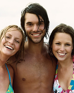 Freunde am Strand