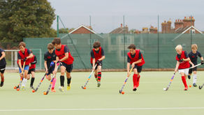 First training sessions of the season (U14/U12 boys and mixed indoor hockey)