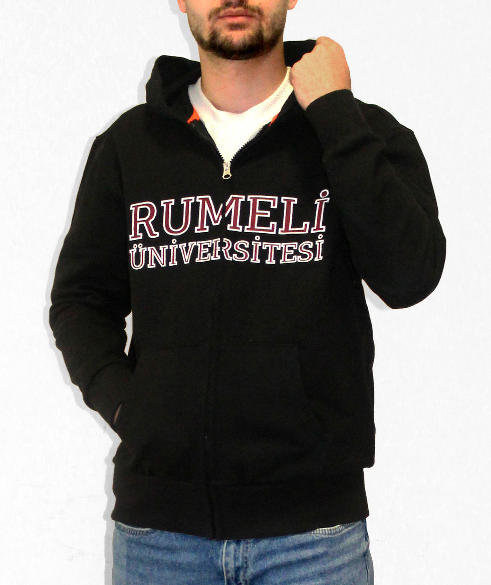Küçük resim: Atölye Rumeli Orijinal Siyah Unisex Sweatshirt – Numb | Rumeli Üniversitesi