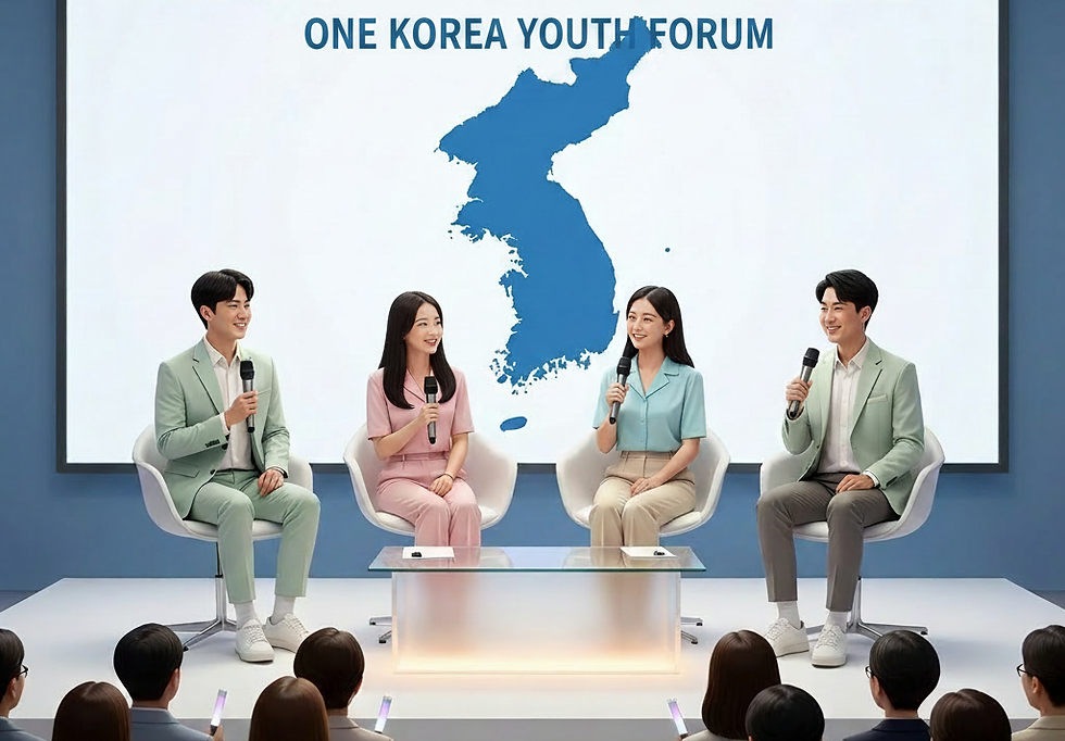 Wide landscape photo of a youth panel discussion on stage with audience in front, suitable as a session highlight image.