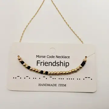 Thumbnail: Friendship Morse Code Necklace