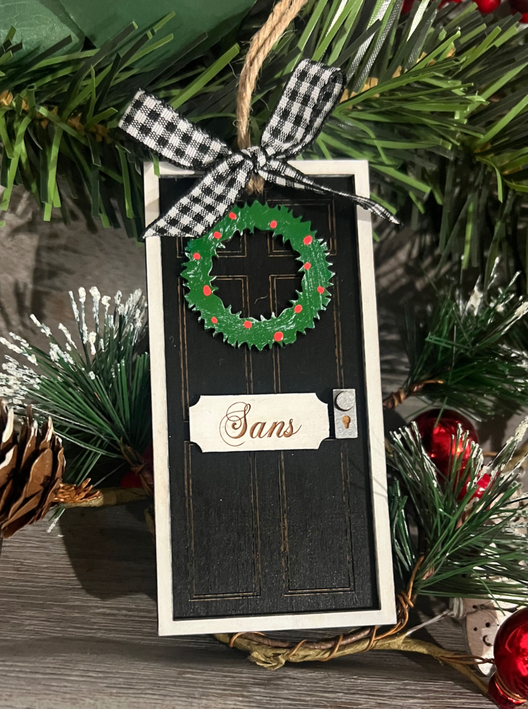 Front Door Christmas Ornament