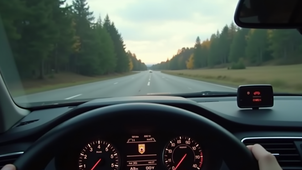 Vue rapprochée d’un tableau de bord de voiture avec compteur de vitesse
