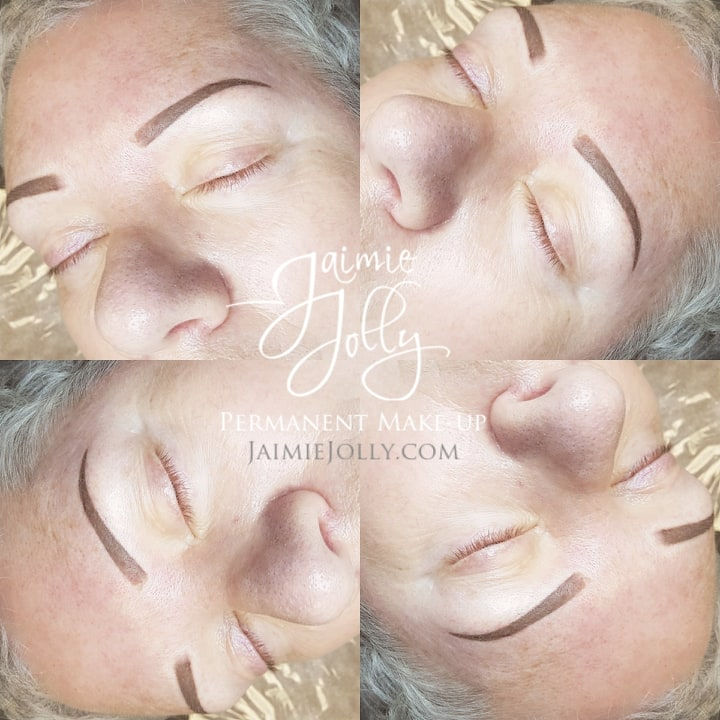 a woman with permanent makeup by jaimie jolly