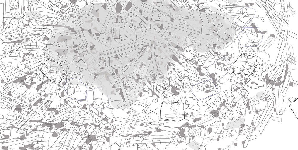 2D Drawing of particles in water