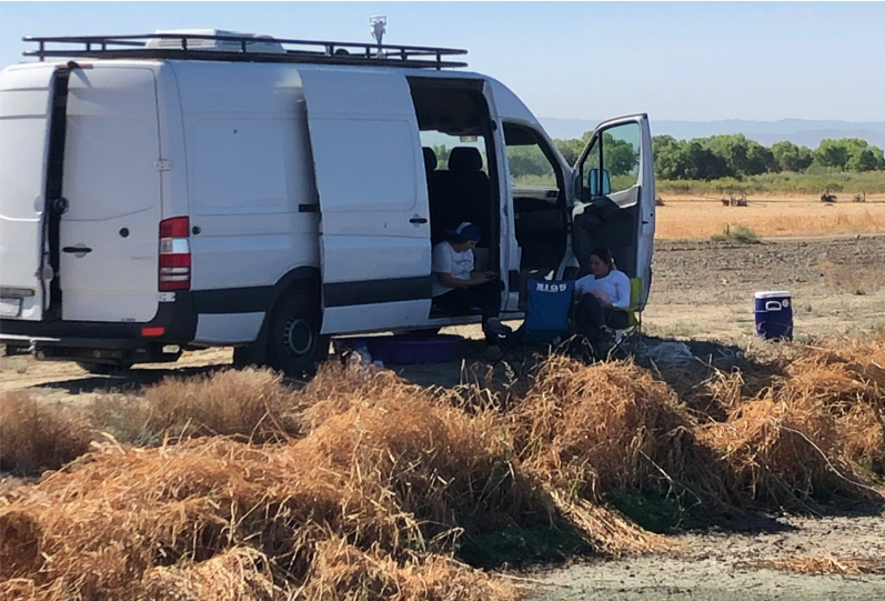 Mobile greenhouse gas emissions laboratory conducting field measurements