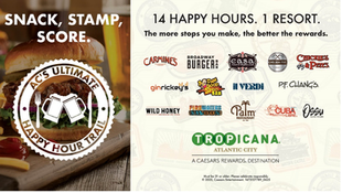 Tropicana Atlantic City Unveils the Ultimate Happy Hour Trail – Atlantic City’s Largest Food Crawl Returns
