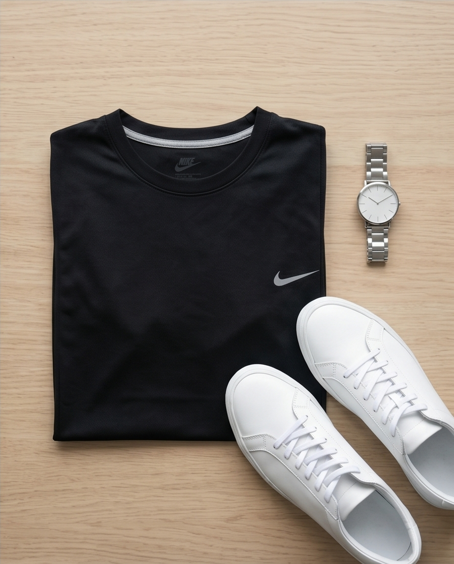 Küçük resim: Nike Mikro Siyah Erkek Spor T-Shirt