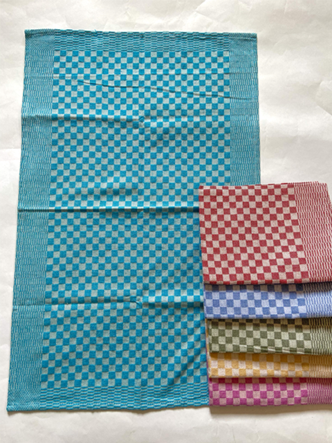Thumbnail: Small Kitchen Towel Set Pack of 6 - Multicoloured