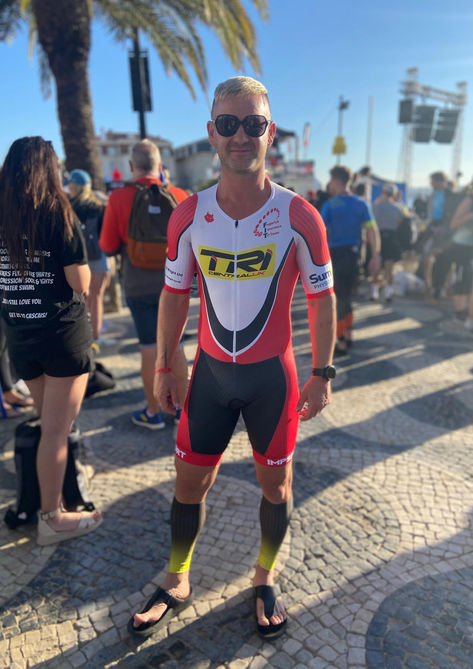 After the Ironman Tri Athlon event Russell Wright