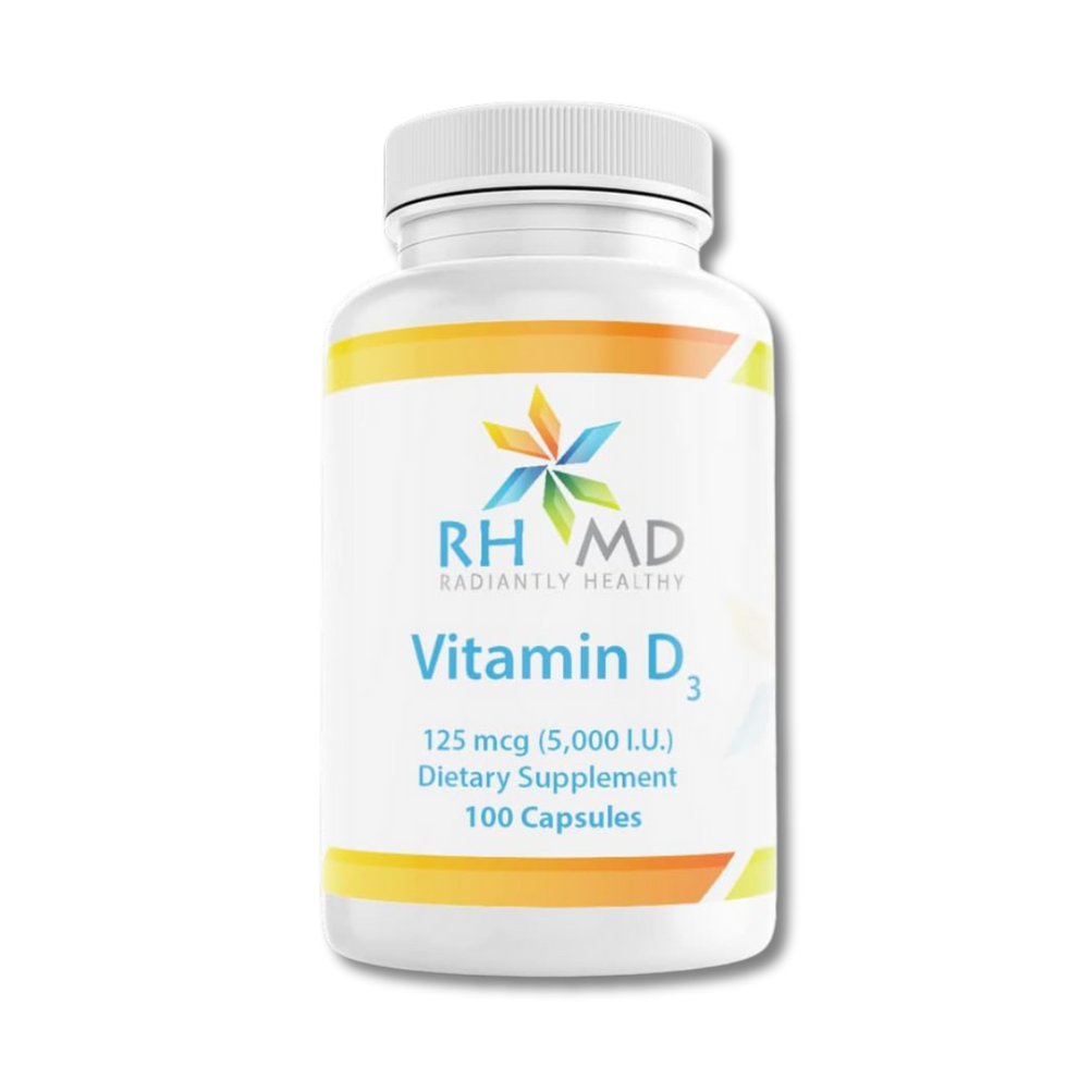 RHMD Vitamin D3 5000 IU - High Potency Vitamin D 125mcg - Immune Support