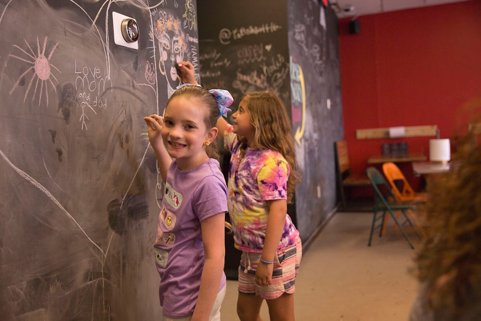 Fun drawing at capital tacos! Fun places for kids!