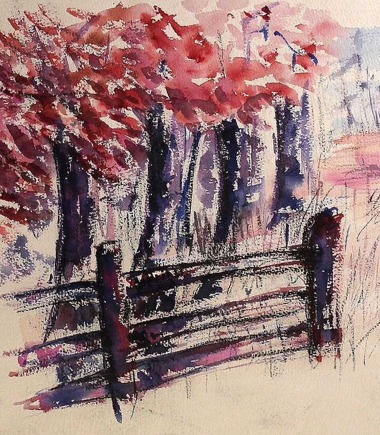 Miniature : Au crépuscule, derrière la barrière / Setting sun behind the barrier