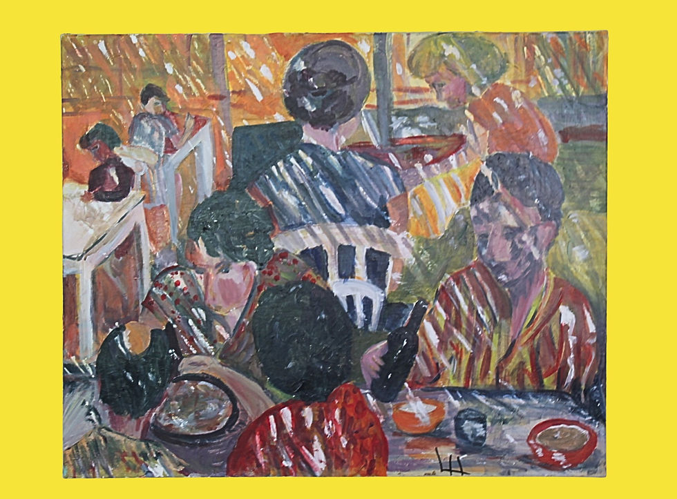 Miniature : Sous la pergola / Sitting under the pergola