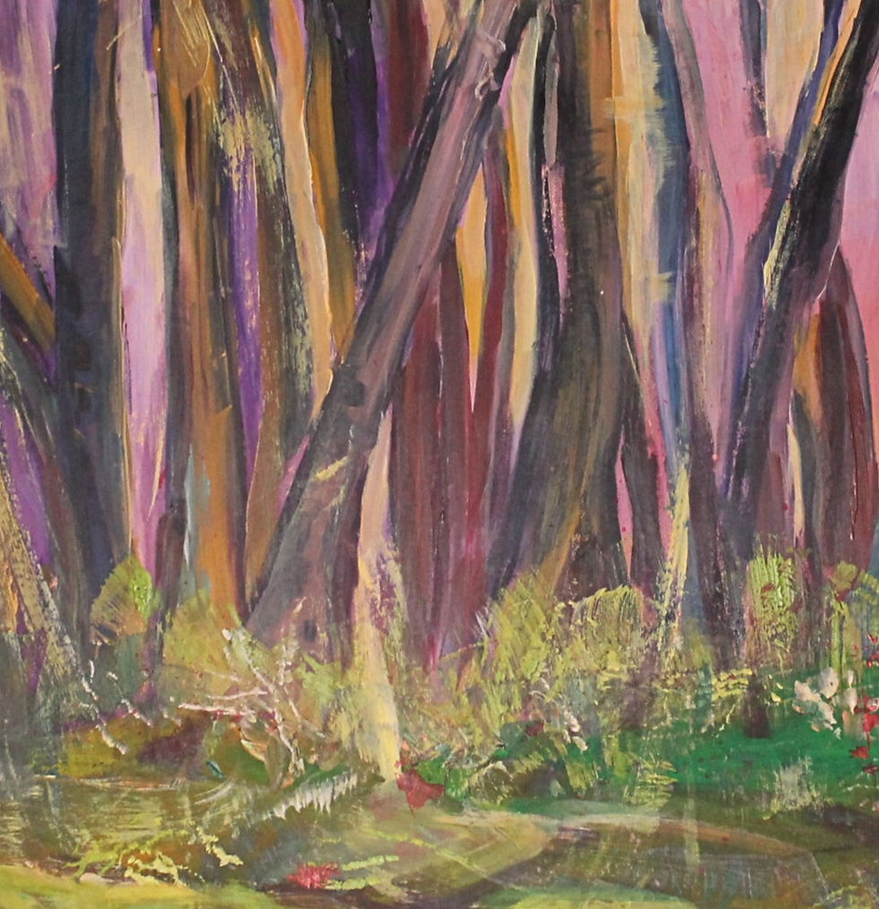 Miniature : Hibouleaux en fleurs / "Birchowl" with flowers