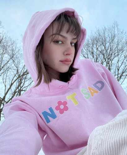 Fairy Hoodie White Stitching